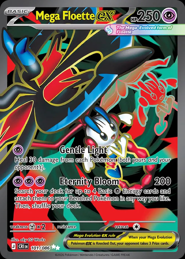 Chaos Rising Mega Floette ex #101/86